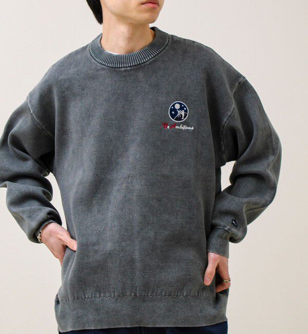 GLOSTER「【BOYエンブレム刺繍】Wフェイス フェードプルオーバーニット」|ニット・セーター|