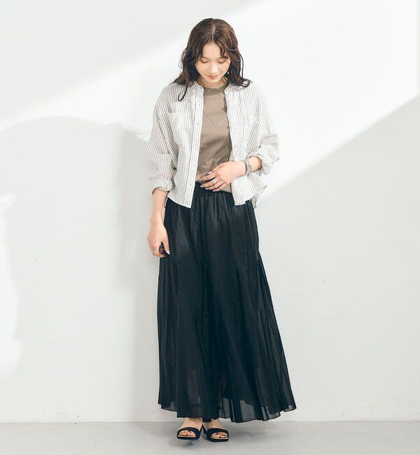 fredy emue「LINEN100 クロップドシャツ」|シャツ・ブラウス|