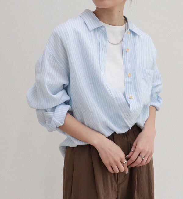fredy emue「LINEN100 2WAYカシュクールシャツ」|シャツ・ブラウス|