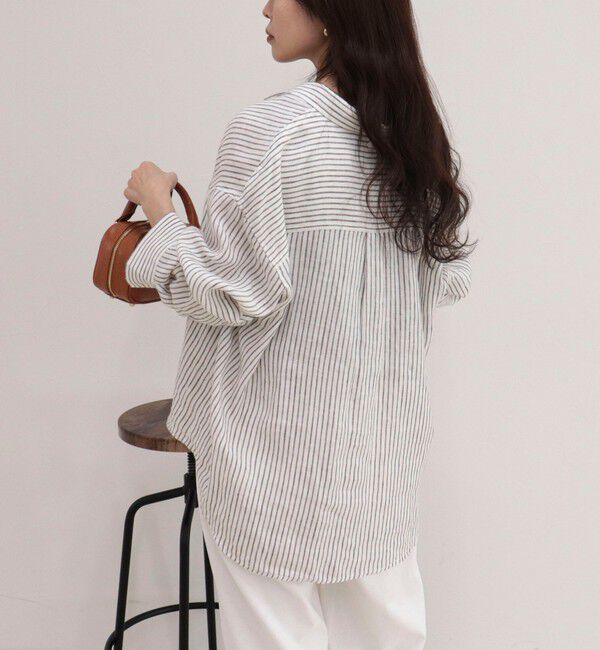 fredy emue「LINEN100 2WAYカシュクールシャツ」|シャツ・ブラウス|