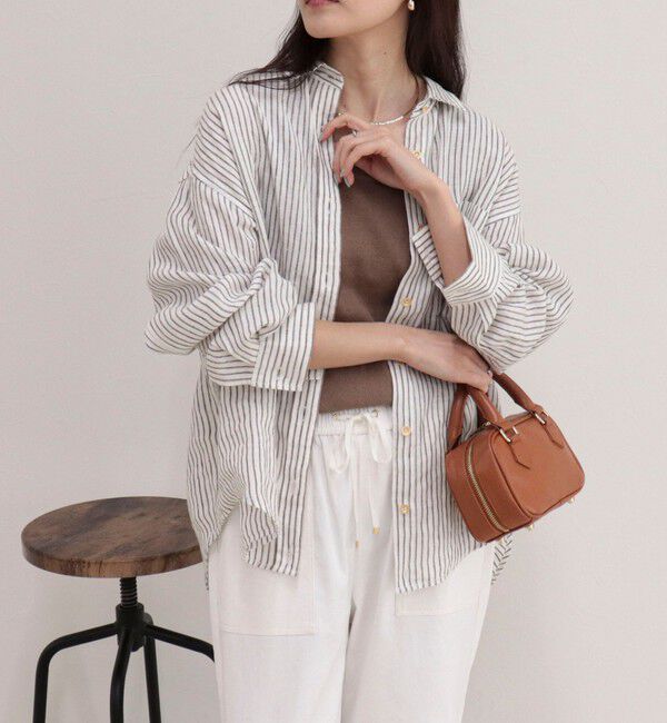 fredy emue「LINEN100 2WAYカシュクールシャツ」|シャツ・ブラウス|