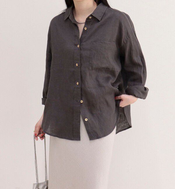 fredy emue「LINEN100 2WAYカシュクールシャツ」|シャツ・ブラウス|