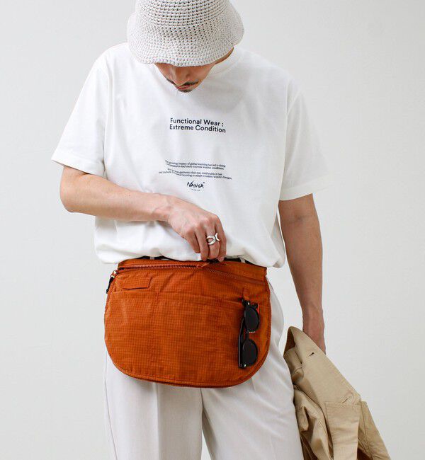 GLOSTER「【UNIVERSAL OVERALL】Ripstop Apron Bag」|ショルダー・メッセンジャー|オレンジ