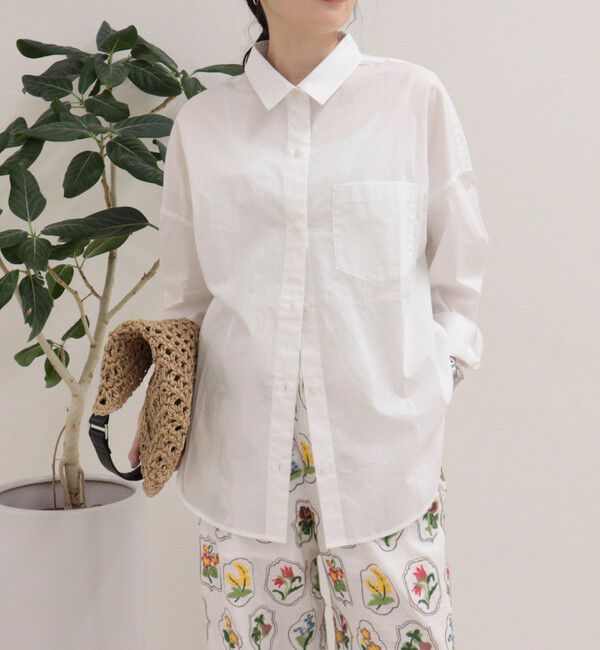 fredy emue「汗染み軽減加工COTTONオーバーシャツ」|シャツ・ブラウス|