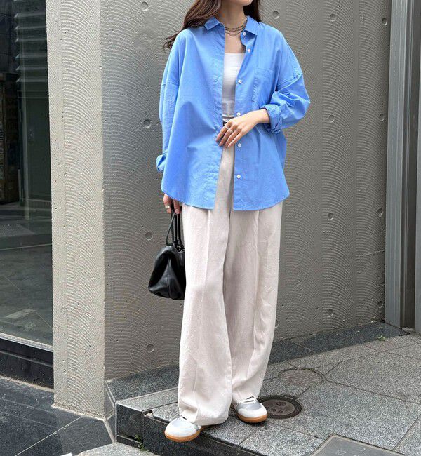 fredy emue「汗染み軽減加工COTTONオーバーシャツ」|シャツ・ブラウス|