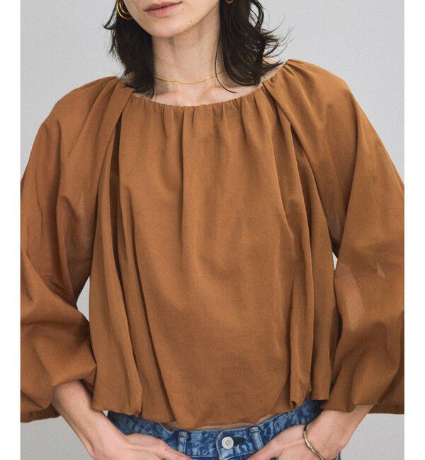 SALON adam et rope'「シアーバルーンスリーブプルオーバー」|Tシャツ・カットソー|