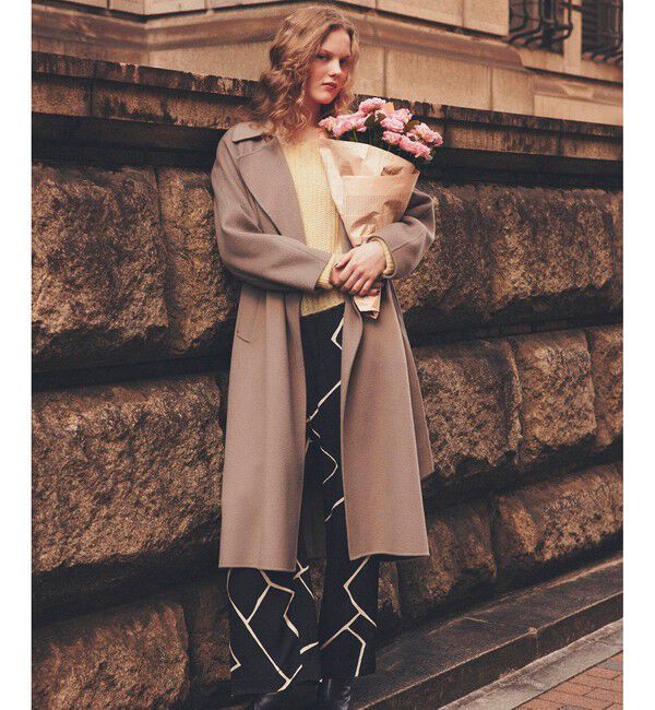 ROPE「ラムウールリバーロングコート【Sサイズフェア対象】」|チェスターコート|