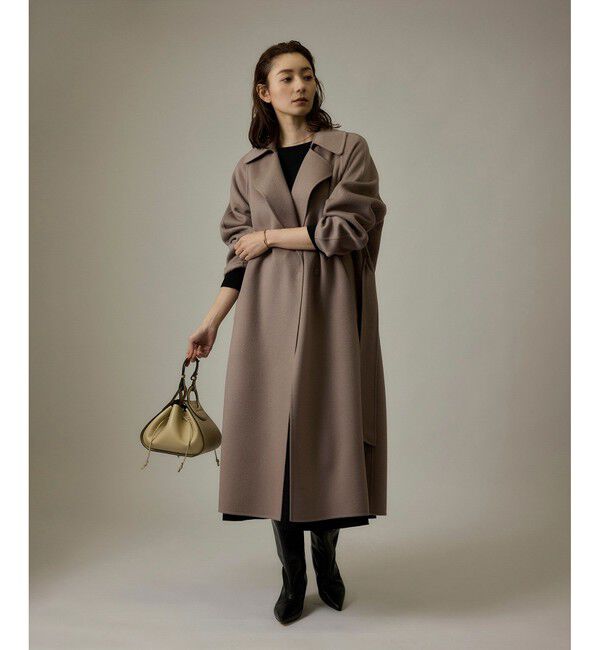 ROPE「ラムウールリバーロングコート【Sサイズフェア対象】」|チェスターコート|ベージュ系(28)