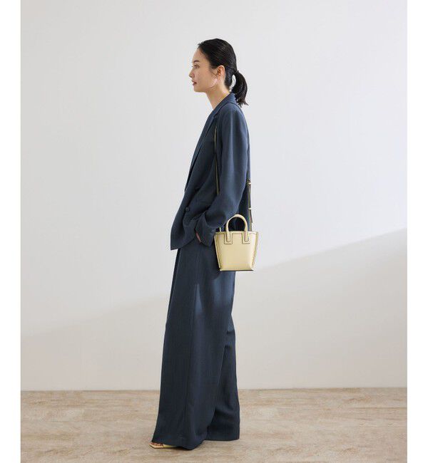 ROPE「バックサテンダブルブレストジャケット」|テーラードジャケット|