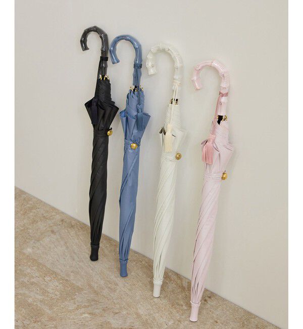 ROPE「【晴雨兼用・高機能】スライド式 ショートバンブーパラソル【UVカット/遮光・遮熱・防水効果】」|傘|