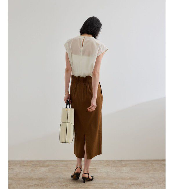 ROPE「【洗える】サファリ シアーブラウス」|シャツ・ブラウス|