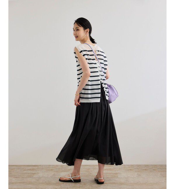 ROPE「【洗える】コットンシルクスカート」|スカート|