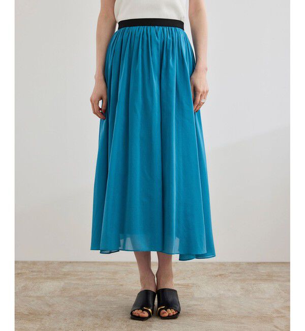 ROPE「【洗える】コットンシルクスカート」|スカート|