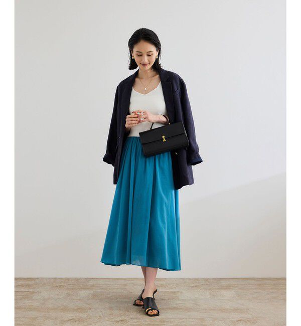 ROPE「【洗える】コットンシルクスカート」|スカート|