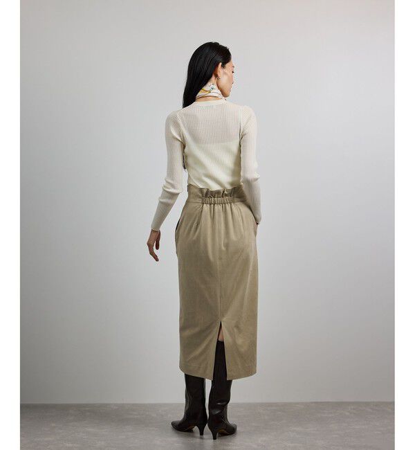 ROPE「[美人スカート]スエードポケット付きタイトスカート/イージーケア」|スカート|