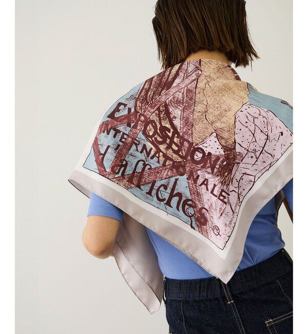 ROPE「ロートレックシルクスカーフ/Lサイズ」|バンダナ・スカーフ|