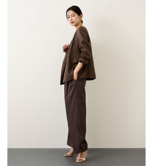 ROPE「イージータックワイドパンツ/セットアップ対応・イージーケア」|チノ|