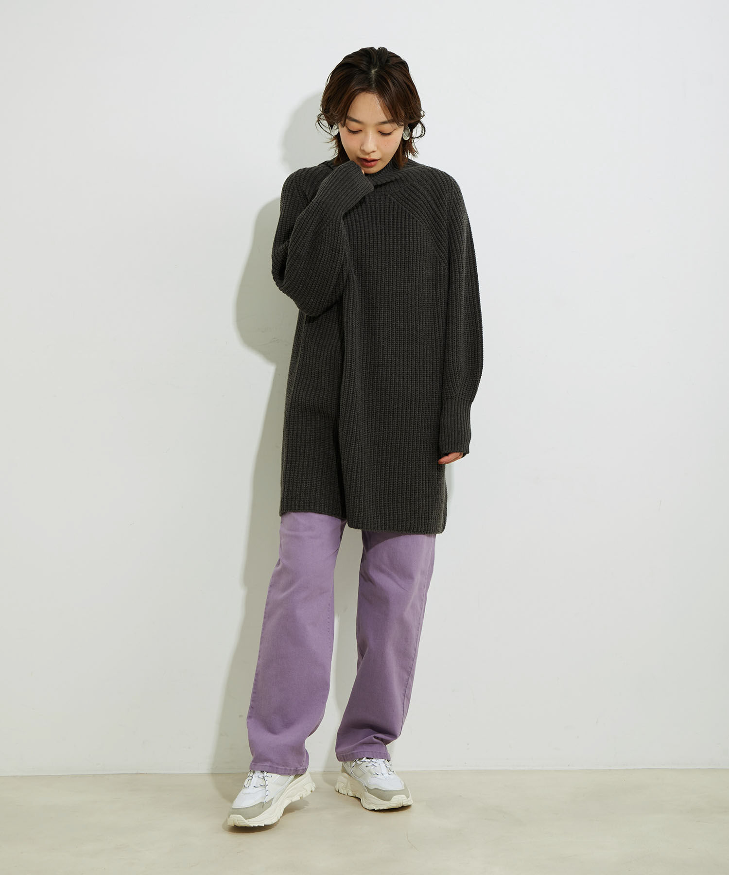 VIS「ツイル＆デニムストレートパンツ」|デニム|