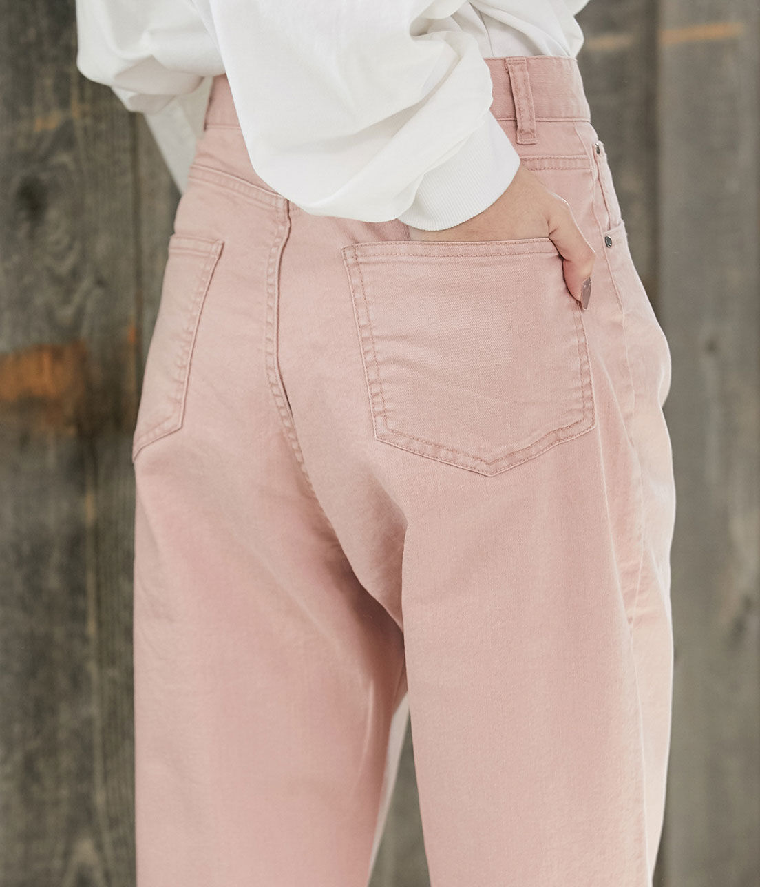 VIS「ツイル＆デニムストレートパンツ」|デニム|