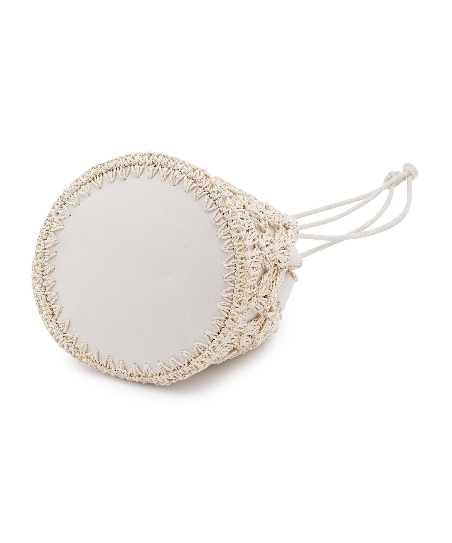 VIS「雑材コンビ異素材巾着バッグ」|ショルダー・メッセンジャー|