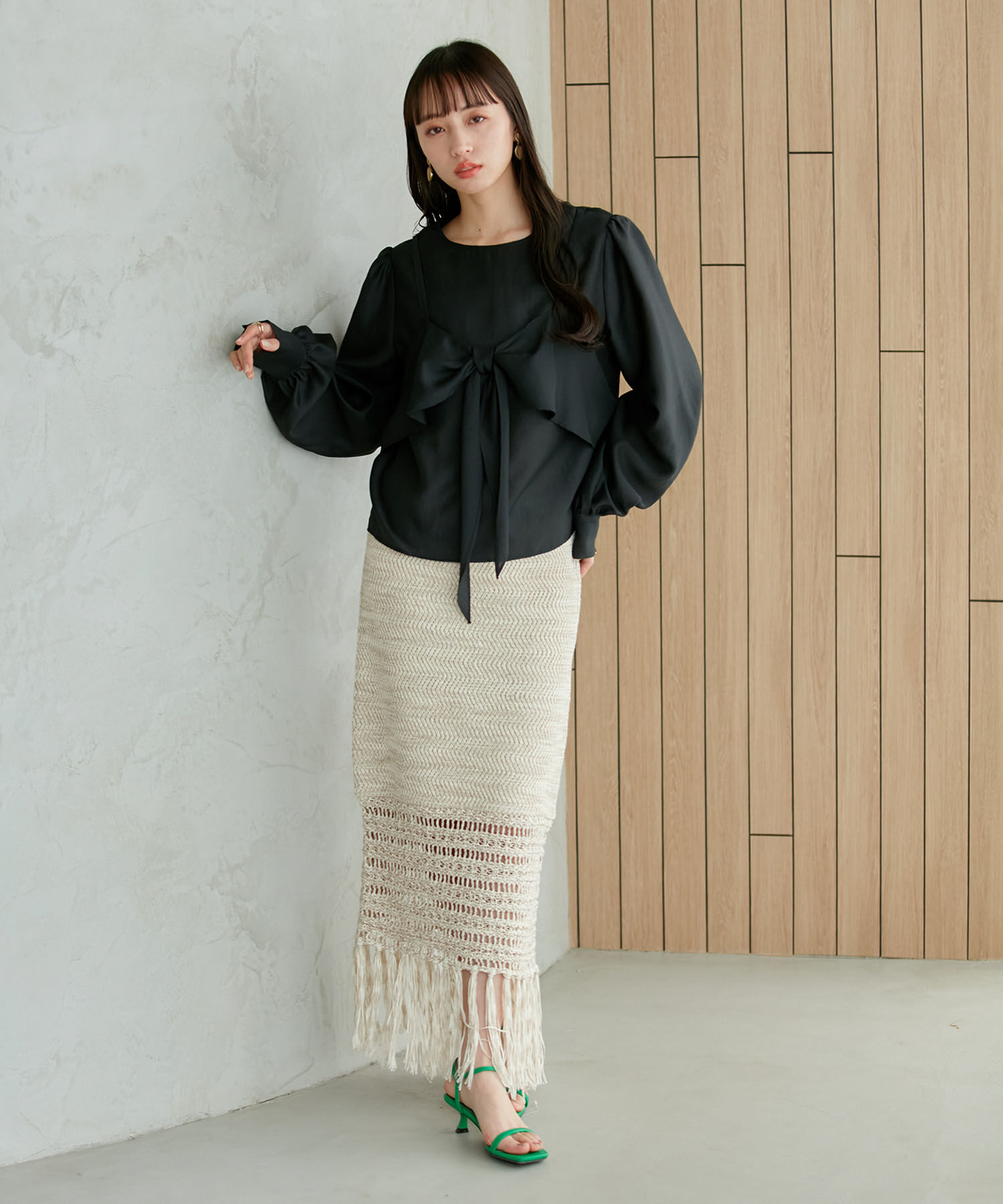 VIS「ビスチェドッキングシアーブラウス」|シャツ・ブラウス|