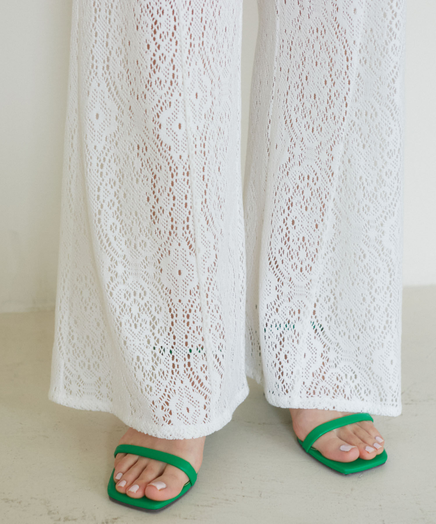 VIS「【洗える】セミフレアレースパンツ」|その他|