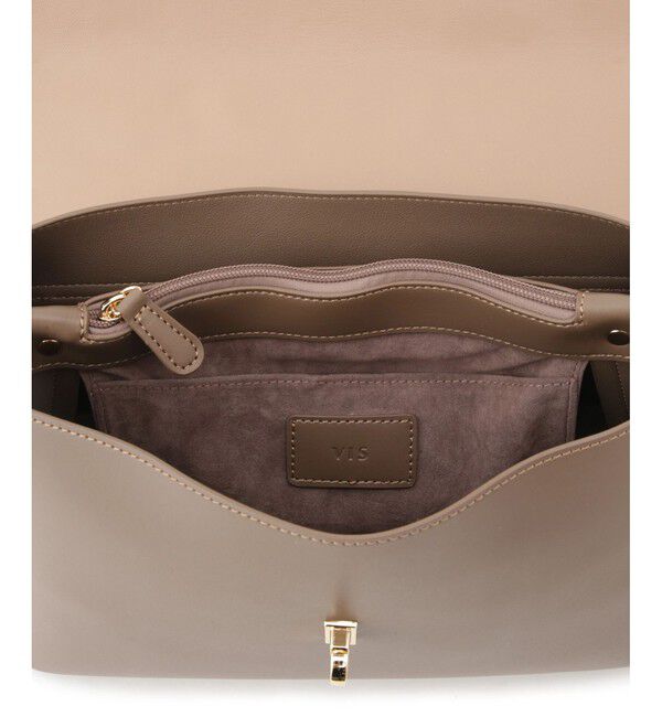 VIS「ひねり金具ワンハンドルバッグ/2WAY,軽量」|ハンドバッグ|