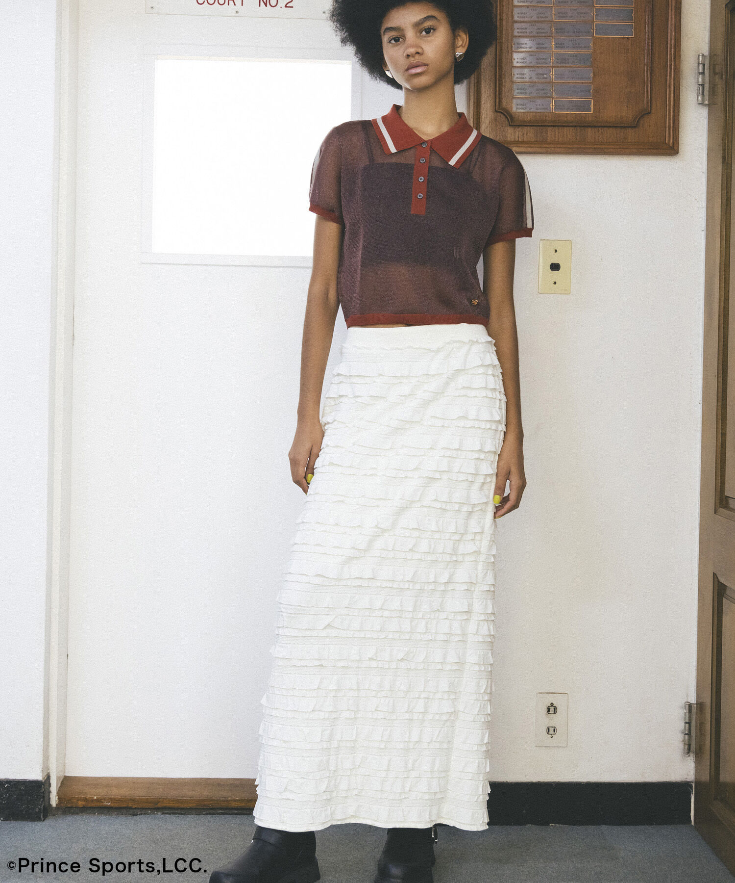 VIS「【Prince】VIS別注ラメシアーポロシャツ」|ポロシャツ|