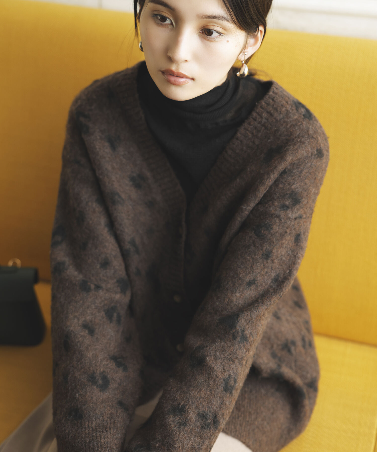 VIS「シャギーレオパードカーディガン」|カーディガン|