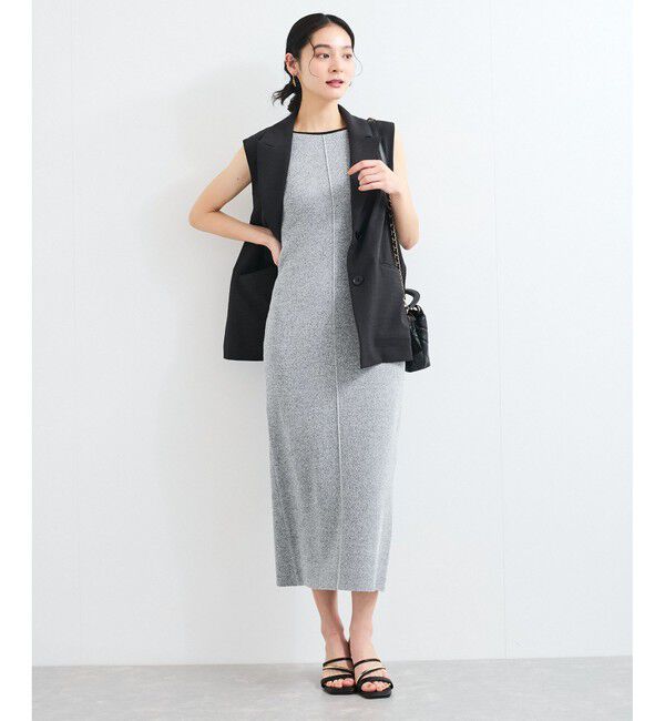 VIS「配色ニットタンクワンピース」|ワンピース|