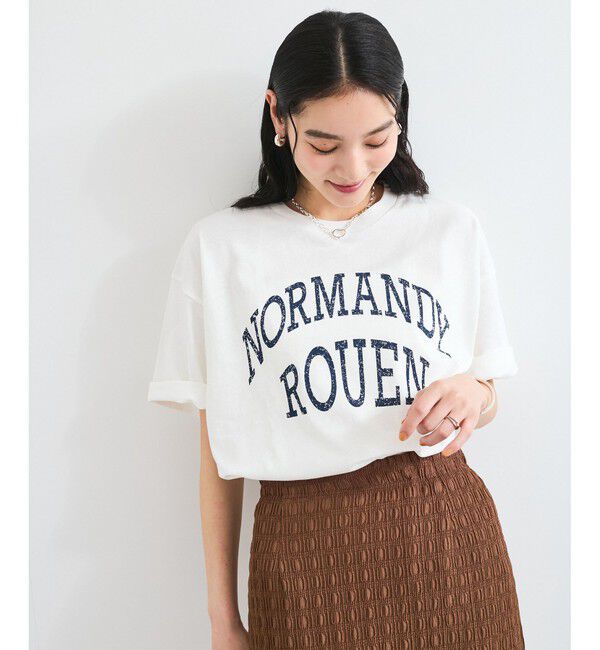 VIS「ピグメント加工プリントビッグTシャツ」|Tシャツ・カットソー|