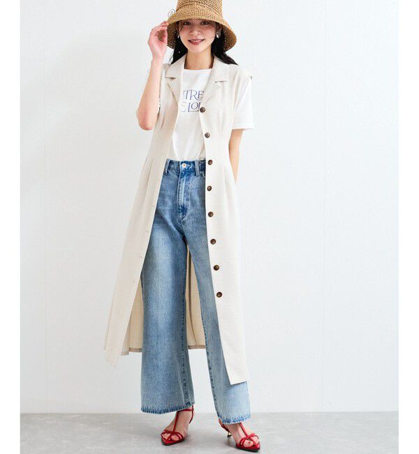 VIS「【美easy】リネンライクジレワンピース【接触冷感/洗える】」|ワンピース|キナリ(16)