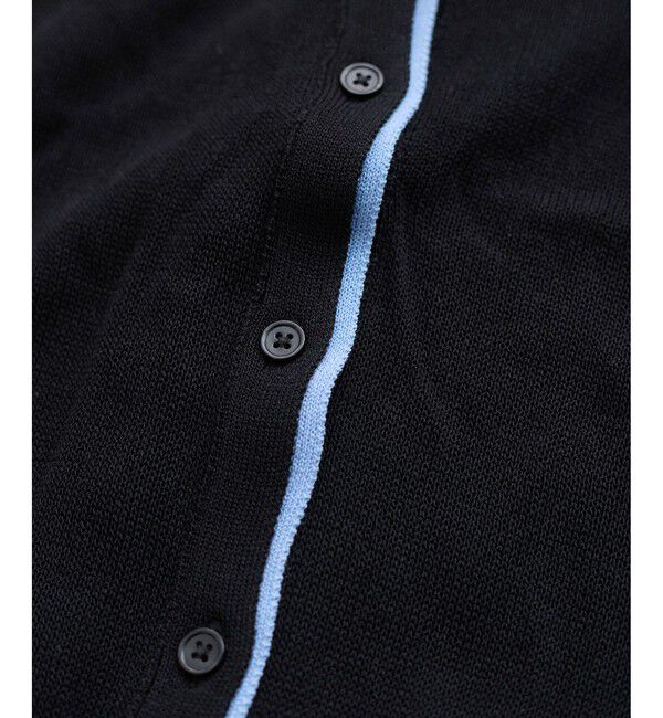 VIS「【WEB限定】リネンタッチ配色シアーカーディガン」|カーディガン|