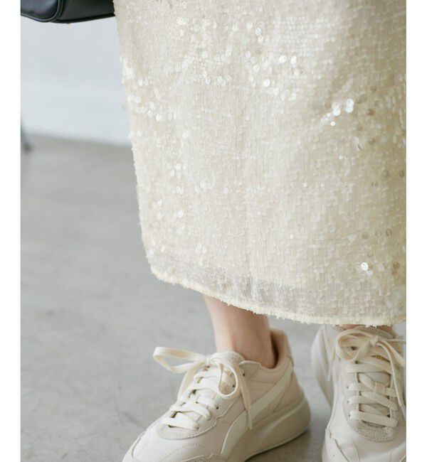 Rope&rsquo;Picnic「スパンコールアイラインスカート」|スカート|