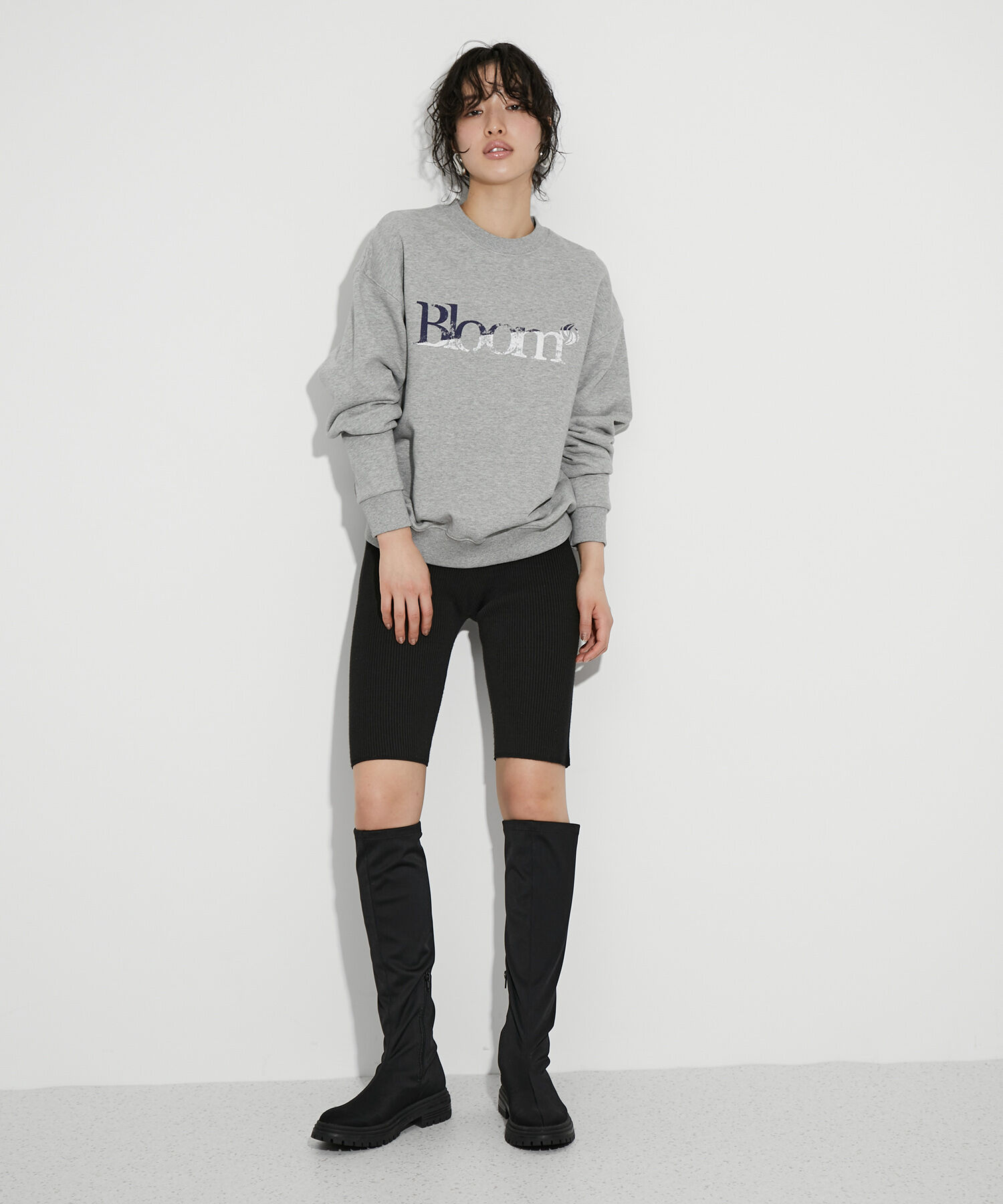 ADAM ET ROPE'「【サステナブル】3Dニットリブサイクルパンツ」|その他|