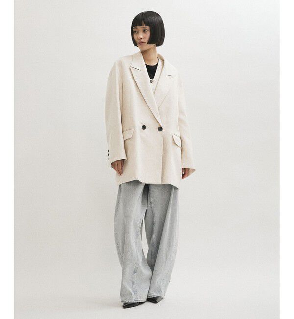 ADAM ET ROPE'「リネンMIXオーバージャケット」|テーラードジャケット|