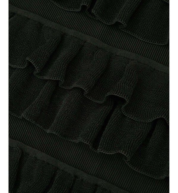 ADAM ET ROPE'「【サステナブル】フリルニットスカート」|スカート|