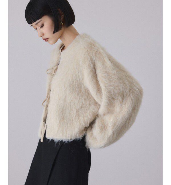 ADAM ET ROPE'「アルパカフラッフィーカーディガン」|カーディガン|