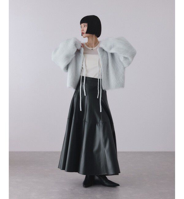 ADAM ET ROPE'「アルパカフラッフィーカーディガン」|カーディガン|