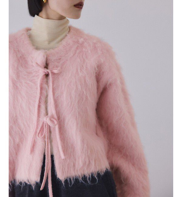 ADAM ET ROPE'「アルパカフラッフィーカーディガン」|カーディガン|