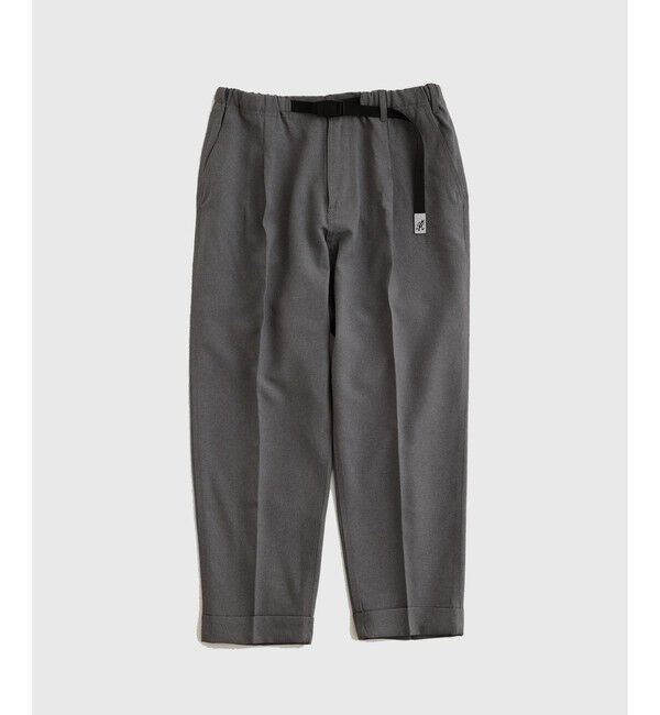 ADAM ET ROPE'「【別注】《GRAMICCI/グラミチ》2WAY STRETCH WIDE TAPERED CROPPED」|スラックス|チャコール(06)