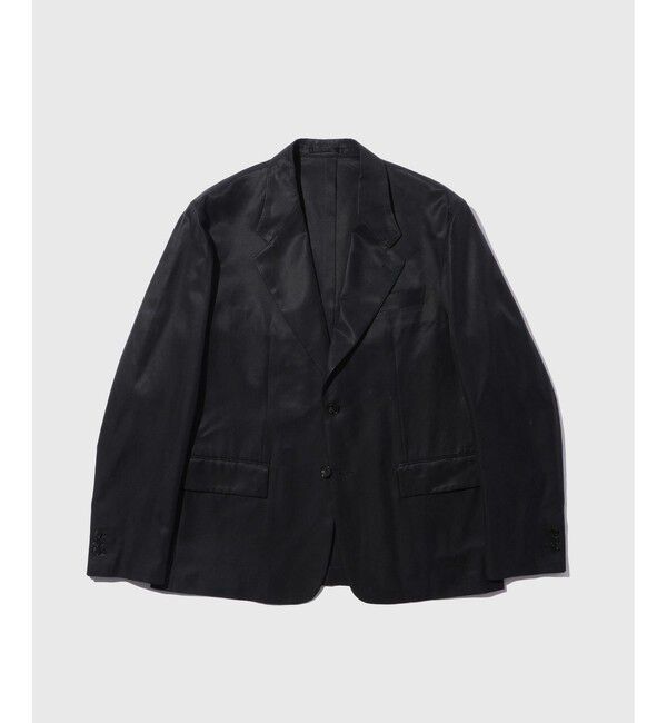 ADAM ET ROPE'「コットンキュプラ　シングルジャケット」|テーラードジャケット|ブラック(01)