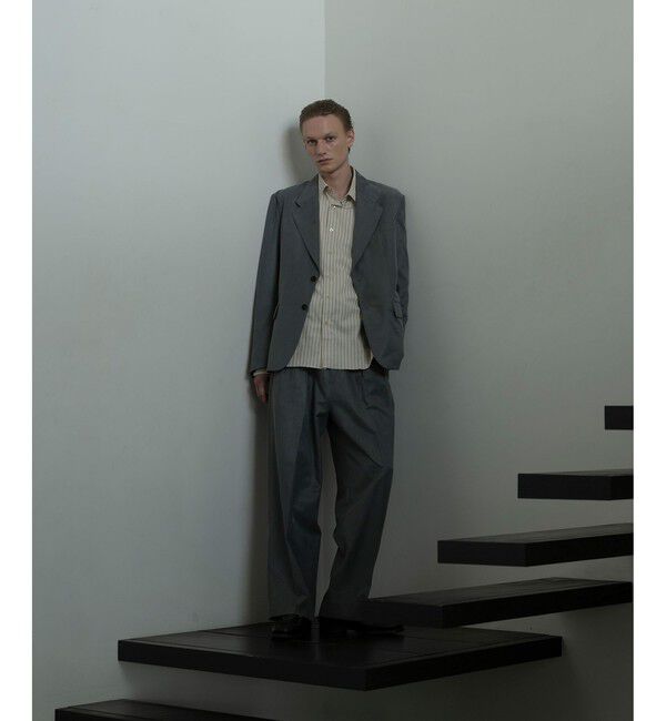 ADAM ET ROPE'「コットンキュプラ　シングルジャケット」|テーラードジャケット|