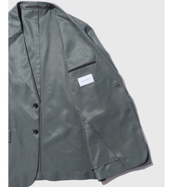 ADAM ET ROPE'「コットンキュプラ　シングルジャケット」|テーラードジャケット|