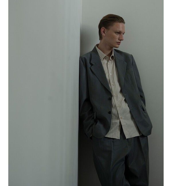 ADAM ET ROPE'「コットンキュプラ　シングルジャケット」|テーラードジャケット|