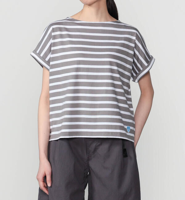 ORCIVAL「ORCIVAL | コットンレジェ ボートネック 半袖Tシャツ WOMEN」|Tシャツ・カットソー|