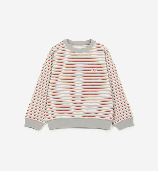 DANTON「DANTON | キッズ ボーダー 長袖スウェットTシャツ」|その他|RED系1
