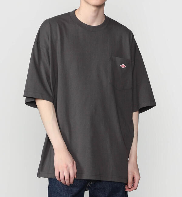 DANTON「DANTON | クルーネック 半袖ポケットTシャツ SOLID MEN」|Tシャツ・カットソー|DKGREY