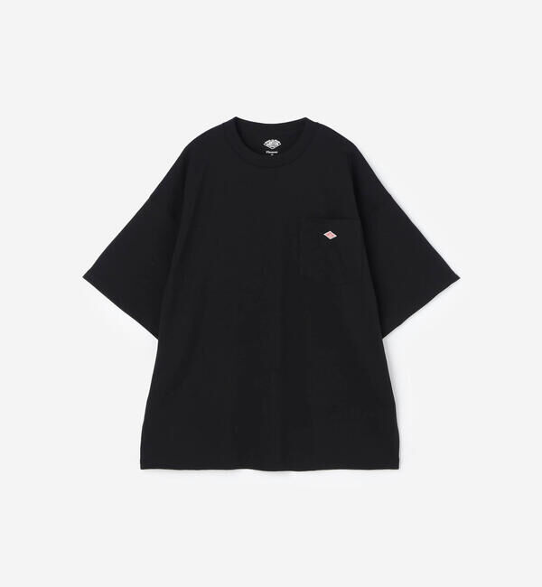 DANTON「DANTON | クルーネック 半袖ポケットTシャツ SOLID MEN」|Tシャツ・カットソー|BLACK