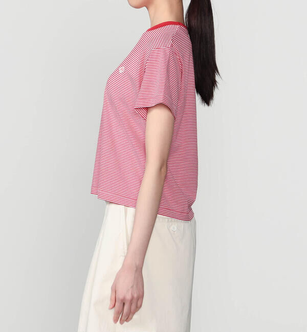 DANTON「DANTON | クルーネック Tシャツ STRIPE WOMEN」|Tシャツ・カットソー|